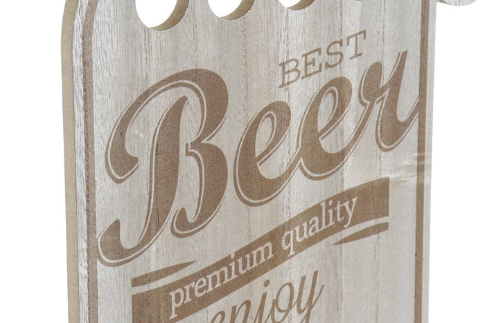 DKD Home Decor Decoración de Pared MDF Cerveza Chapas 25x55 cm