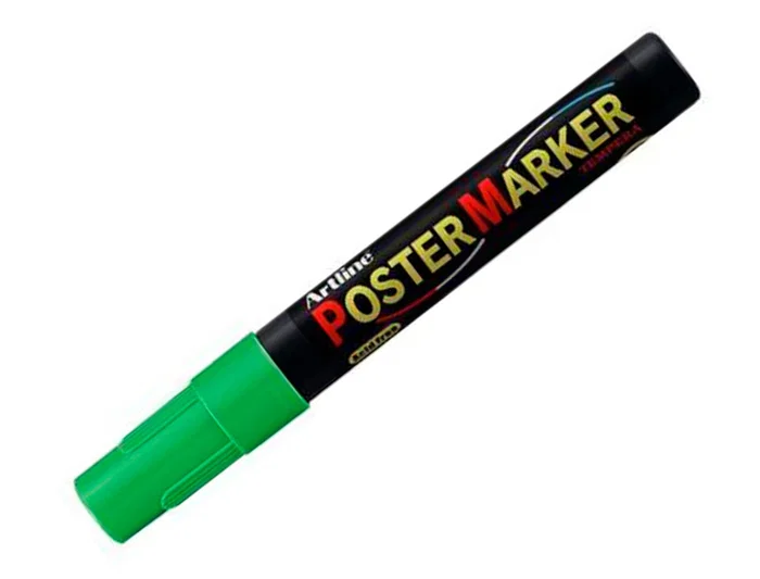 Artline Rotulador Poster Marker EPP-4-VER FLU Punta Redonda 2 mm Verde Fluor