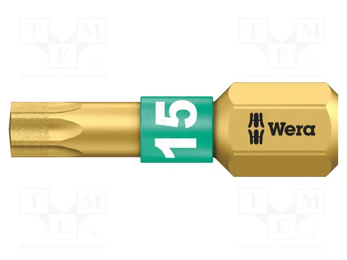 WERA Punta de destornillador Torx® TX15 BiTorsion 25mm WERA Punta de destornillador Torx® TX15 BiTorsion 25mm