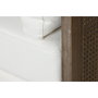 DKD Home Decor Sofá de Ratán y Poliéster Marrón y Crudo 212x208x88 cm