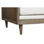 DKD Home Decor Sofá de Ratán y Poliéster Marrón y Crudo 212x208x88 cm