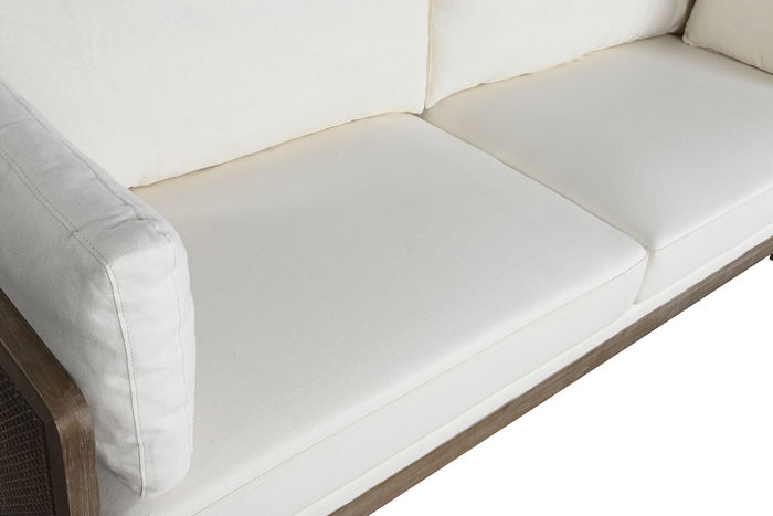 DKD Home Decor Sofá Romántico Marrón Crudo 208 x 86 x 88 cm