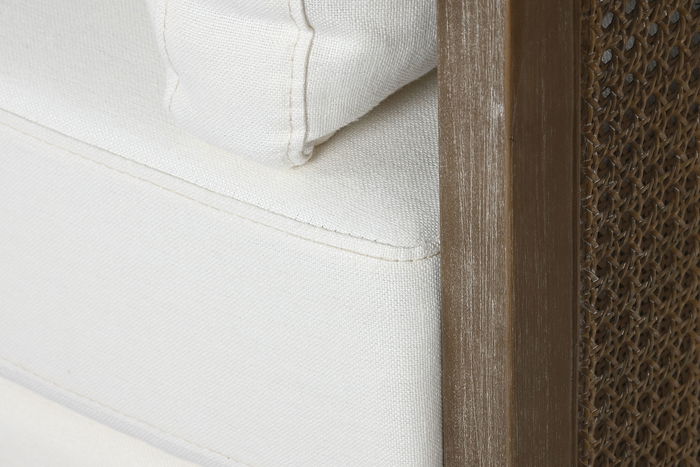 DKD Home Decor Sofá Romántico Marrón Crudo 208 x 86 x 88 cm