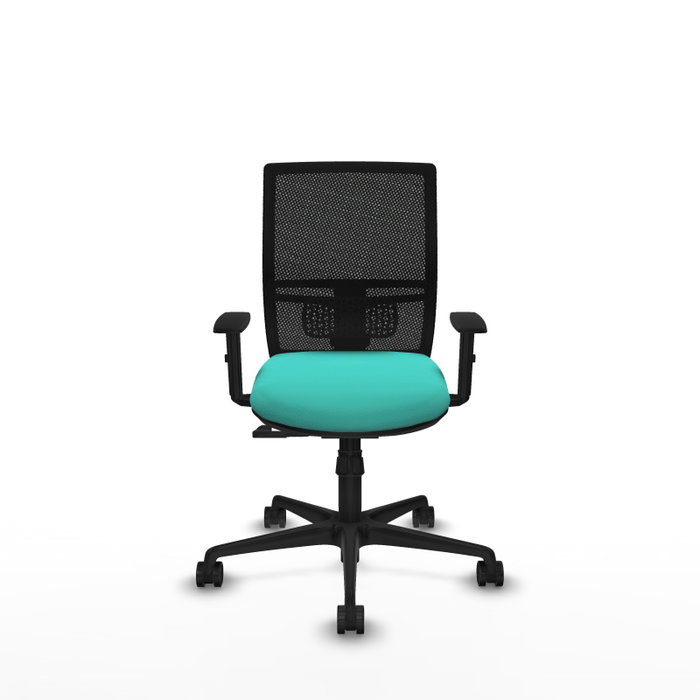 PIQUERAS Y CRESPO Silla de oficina Yunquera con mecanismo Sincro, Turquesa y Negro PIQUERAS Y CRESPO Silla de oficina Yunquera con mecanismo Sincro, Turquesa y Negro