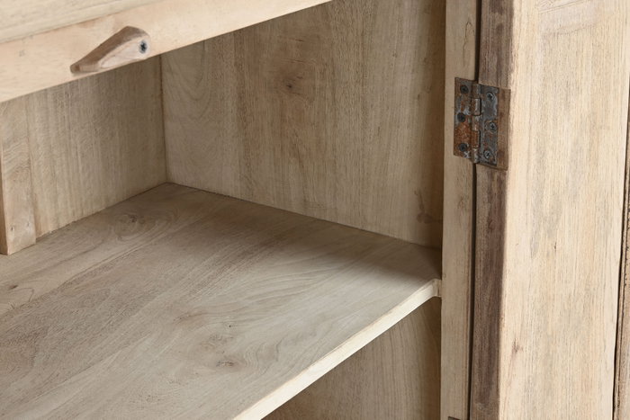 DKD Home Decor Vitrina Nat 2c24 Item Home, 43 x 244 x 270 cm, Madera Maciza Natural DKD Home Decor Vitrina Nat 2c24 Item Home, 43 x 244 x 270 cm, Madera Maciza Natural