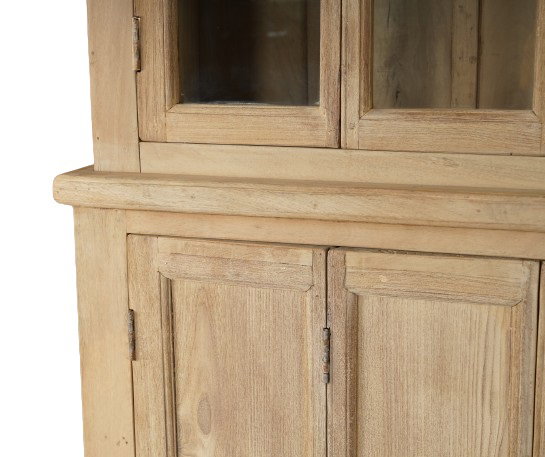 DKD Home Decor Vitrina Nat 2c24 Item Home, 43 x 244 x 270 cm, Madera Maciza Natural DKD Home Decor Vitrina Nat 2c24 Item Home, 43 x 244 x 270 cm, Madera Maciza Natural