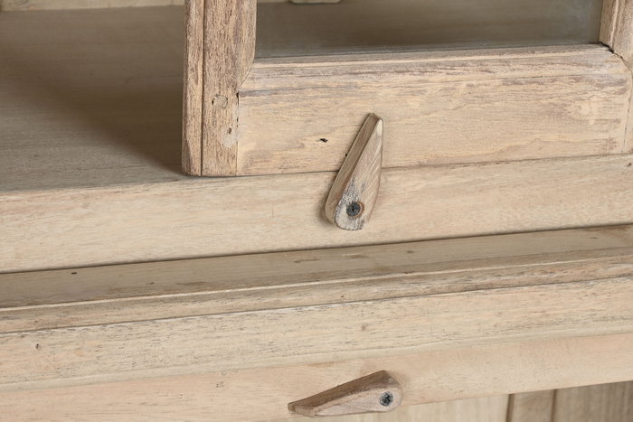 DKD Home Decor Vitrina Nat 2c24 Item Home, 43 x 244 x 270 cm, Madera Maciza Natural DKD Home Decor Vitrina Nat 2c24 Item Home, 43 x 244 x 270 cm, Madera Maciza Natural
