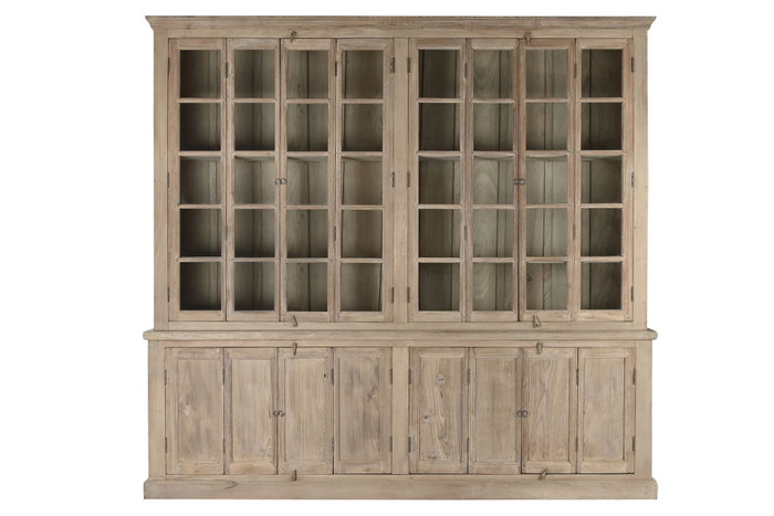 DKD Home Decor Vitrina Nat 2c24 Item Home, 43 x 244 x 270 cm, Madera Maciza Natural DKD Home Decor Vitrina Nat 2c24 Item Home, 43 x 244 x 270 cm, Madera Maciza Natural
