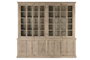 DKD Home Decor Vitrina Nat 2c24 Item Home, 43 x 244 x 270 cm, Madera Maciza Natural