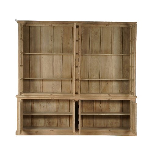 DKD Home Decor Vitrina Nat 2c24 Item Home, 43 x 244 x 270 cm, Madera Maciza Natural DKD Home Decor Vitrina Nat 2c24 Item Home, 43 x 244 x 270 cm, Madera Maciza Natural