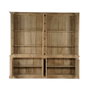 DKD Home Decor Vitrina Nat 2c24 Item Home, 43 x 244 x 270 cm, Madera Maciza Natural