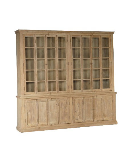 DKD Home Decor Vitrina Nat 2c24 Item Home, 43 x 244 x 270 cm, Madera Maciza Natural DKD Home Decor Vitrina Nat 2c24 Item Home, 43 x 244 x 270 cm, Madera Maciza Natural