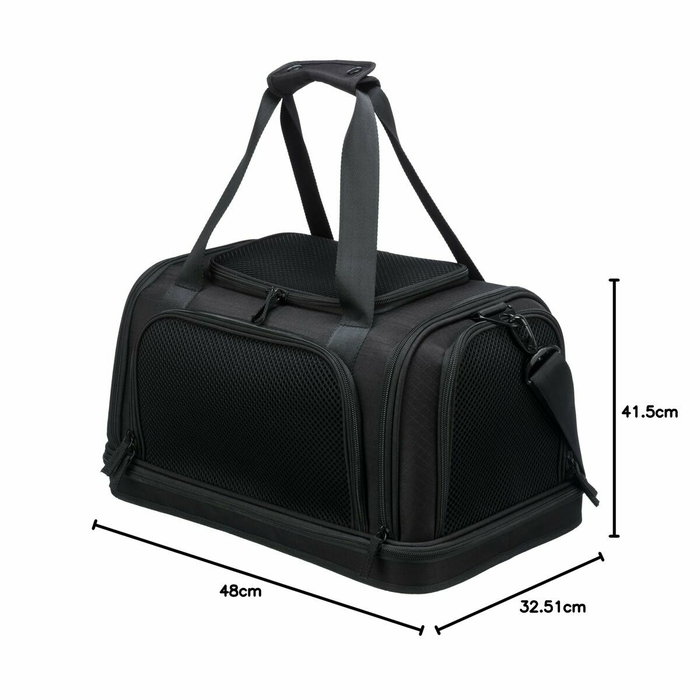 Trixie Bolsa de avión - Negro - 28 x 25 x 44 cm
