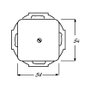 BUSCH-JAEGER BJ 2538-212 Blindzentralscheibe Datos-Kommunikations-Technik Marfil