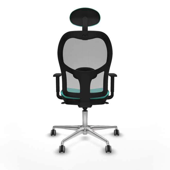 PIQUERAS Y CRESPO Silla de oficina Jorquera con mecanismo sincro, Turquesa y Gris PIQUERAS Y CRESPO Silla de oficina Jorquera con mecanismo sincro, Turquesa y Gris