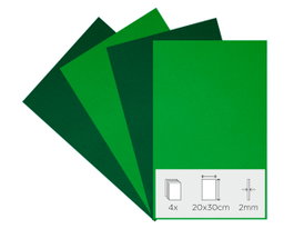Innspiro Set 4 láminas de goma EVA primavera 20x30cm x 2mm