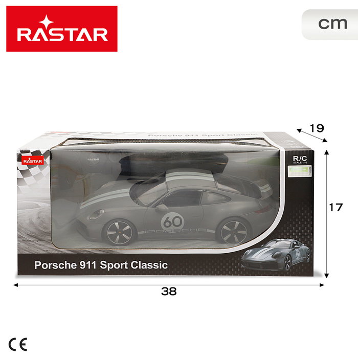 RASTAR Porsche 911 Sport Classic Teledirigido 1:16 Gris
