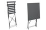 DKD Home Decor Mesa Terraza Y Jardin Metal Gris 60 x 71 x 60 cm Set de 3