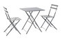 DKD Home Decor Mesa Terraza Y Jardin Metal Gris 60 x 71 x 60 cm Set de 3