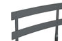 DKD Home Decor Mesa Terraza Y Jardin Metal Gris 60 x 71 x 60 cm Set de 3