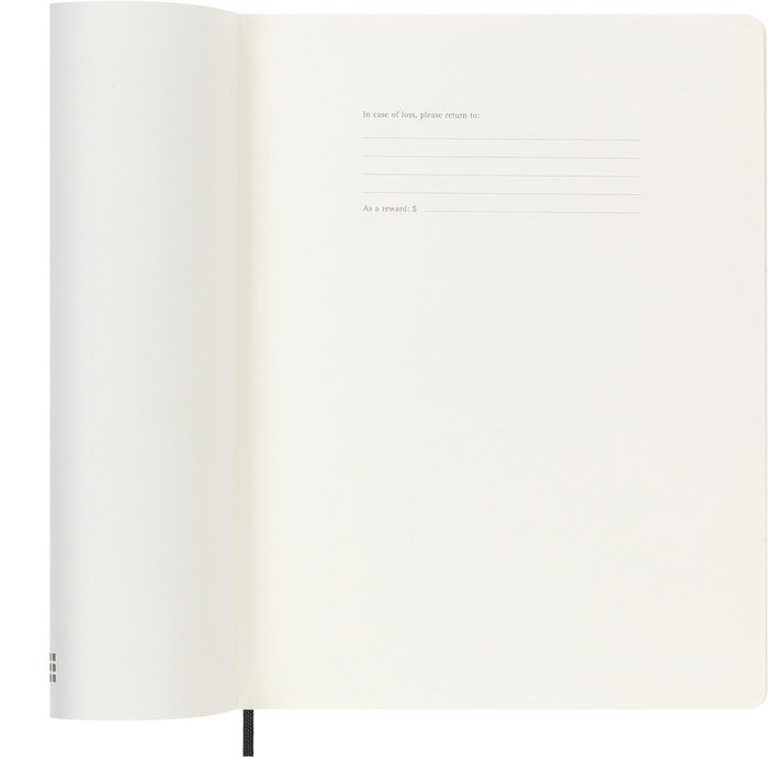 Agenda 18 Meses 2024-2025 Semanal XL (19 X 25 Cm) Negra Tapa Blanda Moleskine DSB18WN4Y25