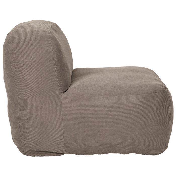 Home Deco Factory Sillón Comprimido Gris Home Deco Factory Sillón Comprimido Gris