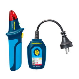 Pancontrol Buscador de Circuitos y Probador de Enchufes con Apagado Automático - Localiza Fusibles y Prueba Interruptores Diferenciales RCD (Señal Luz y Sonido)