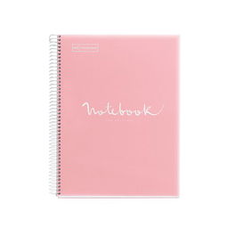 Bloc Miquelrius Emotions Notebook 1 Micro.Tapa Pp A4 80H 90G Cuadric.5X5 Rosa (Set de 5)