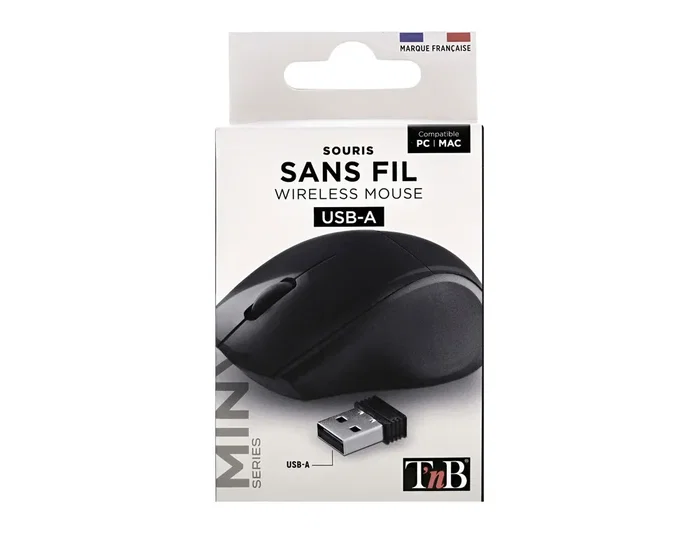 TNB MINY Ratón inalámbrico compacto Negro MM240B