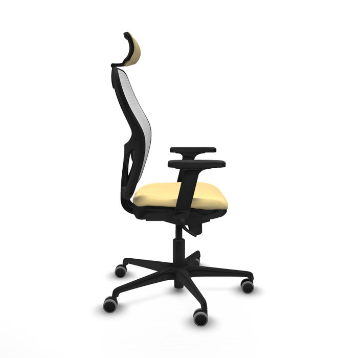 PIQUERAS Y CRESPO Silla de oficina Jorquera con mecanismo Sincro, Crema y Blanco PIQUERAS Y CRESPO Silla de oficina Jorquera con mecanismo Sincro, Crema y Blanco