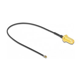 DeLOCK Cable de antena coaxial SMA hembra a MHF 4L LK 1.37, 20 cm