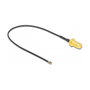 DeLOCK Cable de antena coaxial SMA hembra a MHF 4L LK 1.37, 20 cm