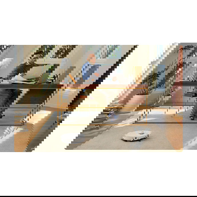 Roborock S8 MaxV Ultra Robot Aspirador y Fregador con Base de Autovaciado y Conexión de Agua, Blanco, 10000 Pa Succión, LiDAR, Detección de Obstáculos por Cámara, 5200 mAh, 180 Min