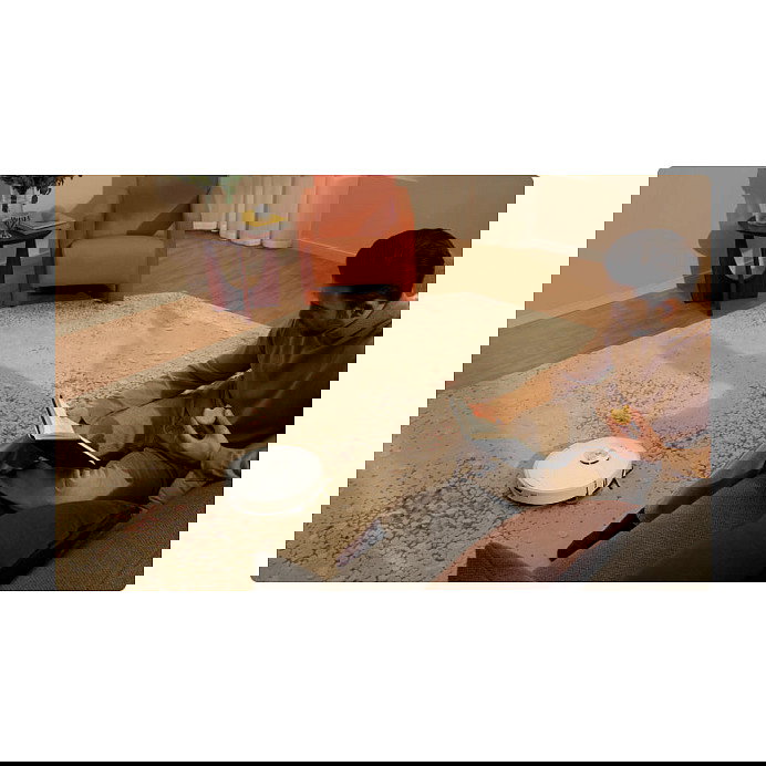 Roborock S8 MaxV Ultra Robot Aspirador y Fregador con Base de Autovaciado y Conexión de Agua, Blanco, 10000 Pa Succión, LiDAR, Detección de Obstáculos por Cámara, 5200 mAh, 180 Min