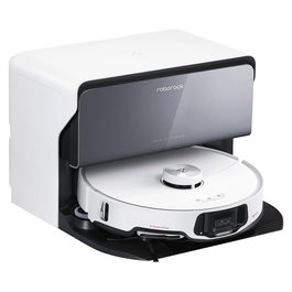 Roborock S8 MaxV Ultra Robot Aspirador y Fregador con Base de Autovaciado y Conexión de Agua, Blanco, 10000 Pa Succión, LiDAR, Detección de Obstáculos por Cámara, 5200 mAh, 180 Min