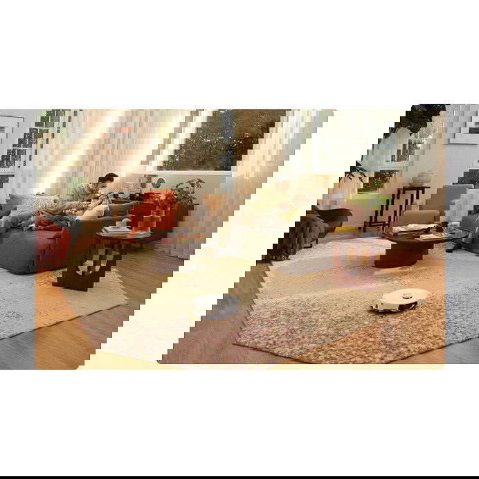 Roborock S8 MaxV Ultra Robot Aspirador y Fregador con Base de Autovaciado y Conexión de Agua, Blanco, 10000 Pa Succión, LiDAR, Detección de Obstáculos por Cámara, 5200 mAh, 180 Min