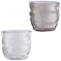 Day Vaso de Vidrio de Borosilicato 300 ml, Vaso Irregular para Bebidas, Color Gris Ahumado o Transparente (Surtido Aleatorio)