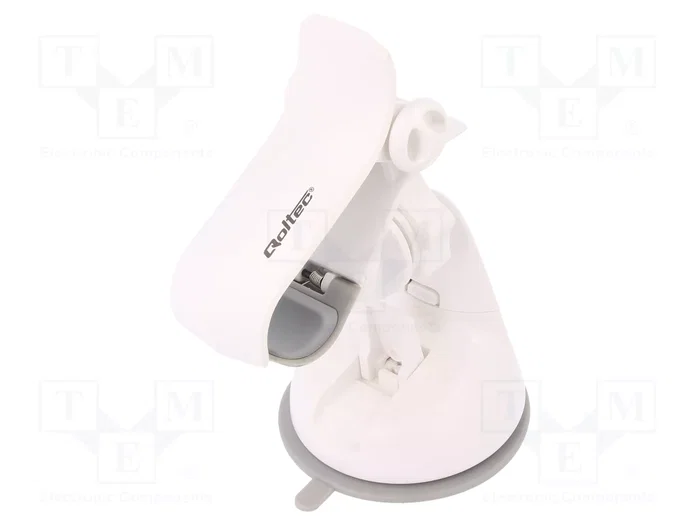 QOLTEC Soporte de coche blanco para vidrio QOLTEC Soporte de coche blanco para vidrio
