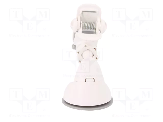 QOLTEC Soporte de coche blanco para vidrio QOLTEC Soporte de coche blanco para vidrio