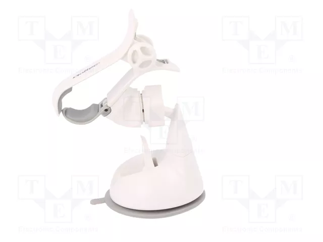 QOLTEC Soporte de coche blanco para vidrio QOLTEC Soporte de coche blanco para vidrio