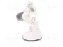 QOLTEC Soporte de coche blanco para vidrio