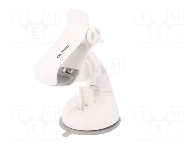 QOLTEC Soporte de coche blanco para vidrio QOLTEC Soporte de coche blanco para vidrio