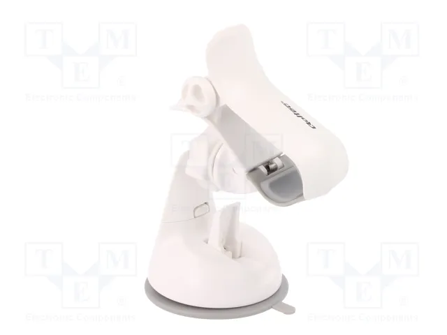 QOLTEC Soporte de coche blanco para vidrio QOLTEC Soporte de coche blanco para vidrio