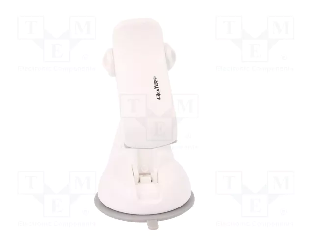 QOLTEC Soporte de coche blanco para vidrio QOLTEC Soporte de coche blanco para vidrio