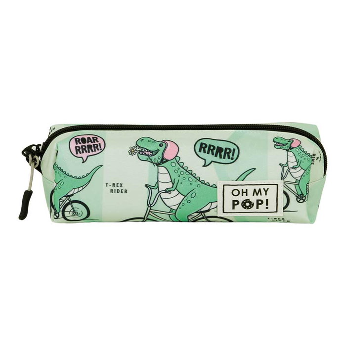 Oh My Pop Estuche Portatodo Cuadrado FAN 2.0 Dinorrr Verde