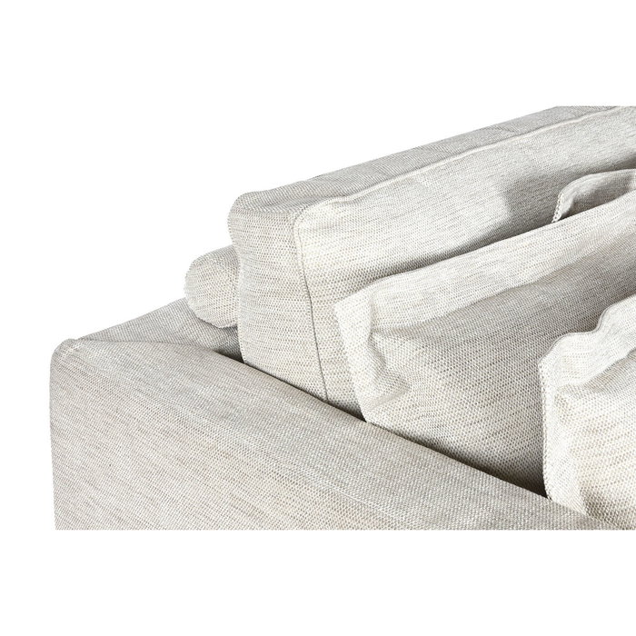 DKD Home Decor Módulo de Sofá Reversible Beige con 4 Cojines