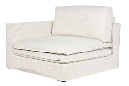 DKD Home Decor Módulo Sofá Izq/Der Beige Poliester 120 x 120 x 95 cm