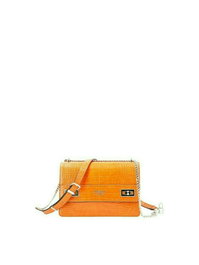 Katey, Solapa Xbody convertible, Bolso bandolera de tela, Naranja, HWCG78 70210, 23,5 x 16 x 7,5 cm, Para mujeres