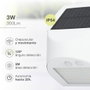 GSC Evolution Aplique solar LED Kolam 3W 4000K Blanco con sensor de movimiento y crepuscular