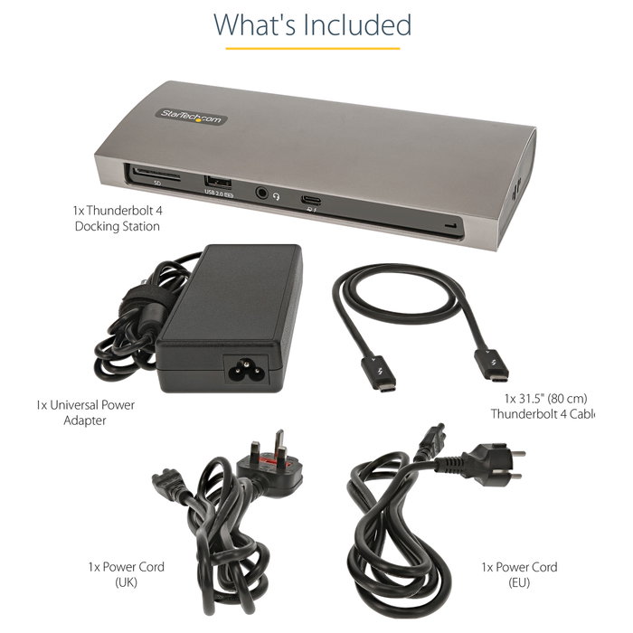 StarTech Docking Station Thunderbolt 4 TB4CDOCKUE 96W PD